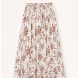 abercrombie & fitch midi skirt